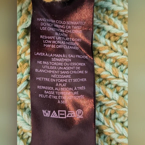 🧶 Urban Outfitters BDG Chunky Knit Quarter-Zip Sweater Pullover Green M - Picture 9 of 16